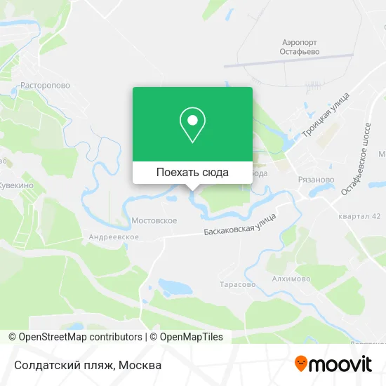Карта Солдатский пляж