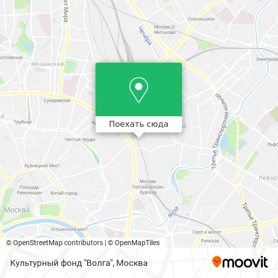 Карта Культурный фонд "Волга"
