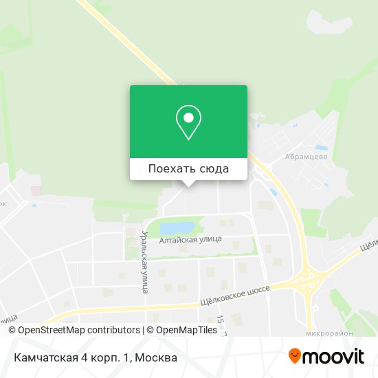 Карта Камчатская 4 корп. 1