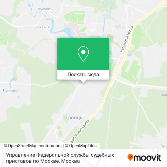 Карта Управление Федеральной службы судебных приставов по Москве