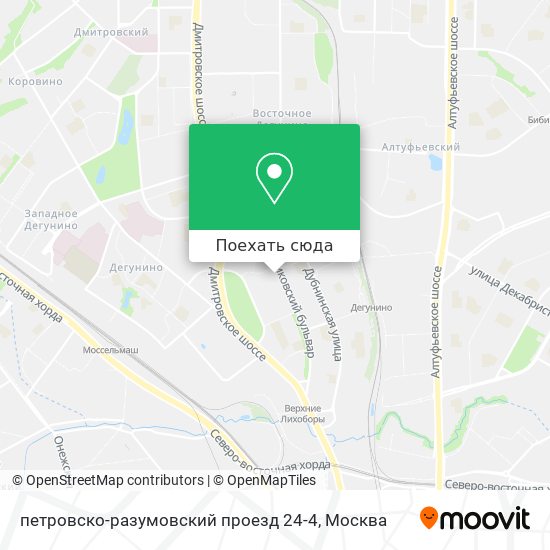 Карта петровско-разумовский проезд 24-4
