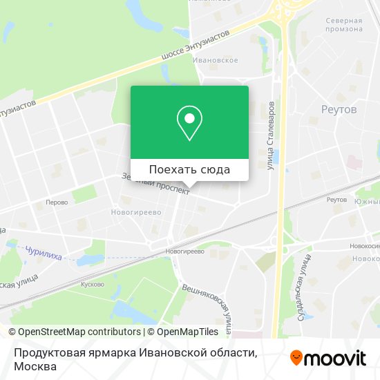 Карта Продуктовая ярмарка Ивановской области