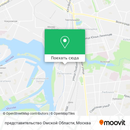 Карта представительство Омской Области