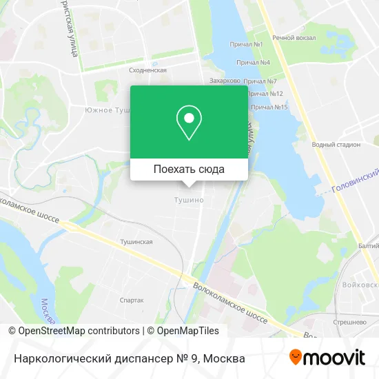 Карта Наркологический диспансер № 9