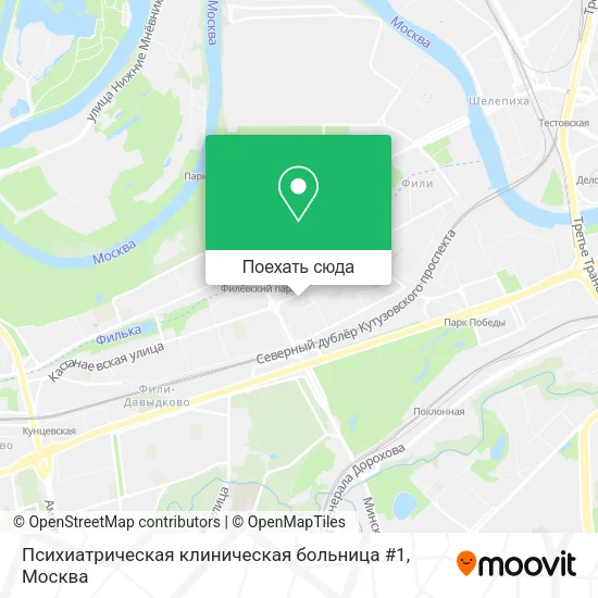 Карта Психиатрическая клиническая больница #1