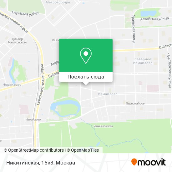 Карта Никитинская, 15к3