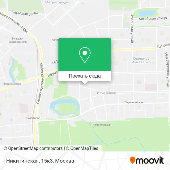 Карта Никитинская, 15к3