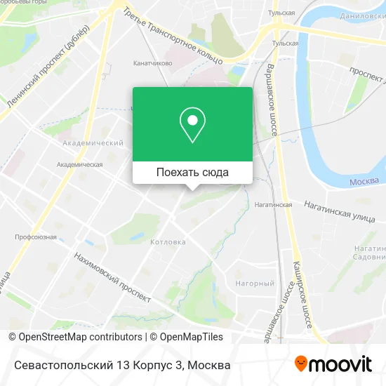 Карта Севастопольский 13 Корпус 3