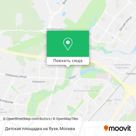 Карта Детская площадка на Яузе