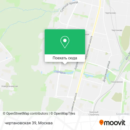 Карта чертановская 39
