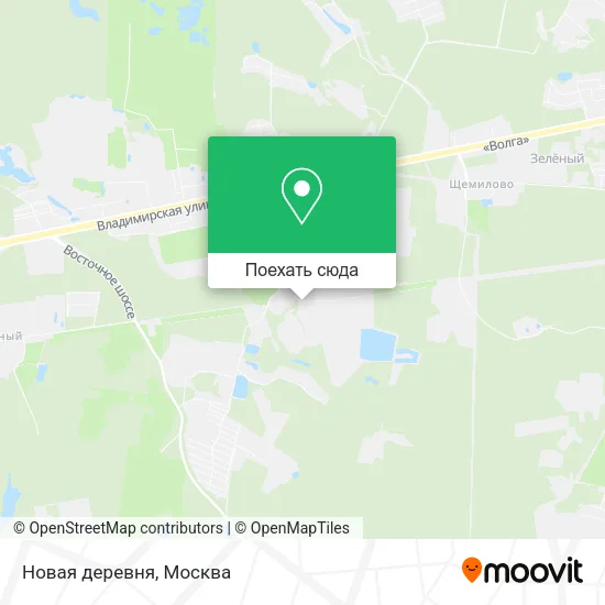 Карта Новая деревня
