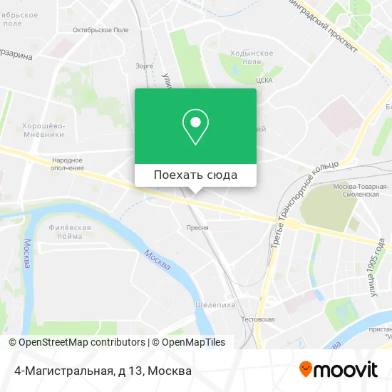 Карта 4-Магистральная, д 13