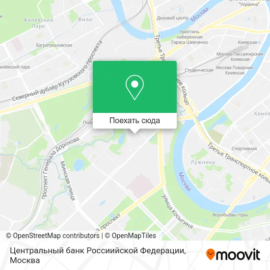 Карта Центральный банк Россиийской Федерации