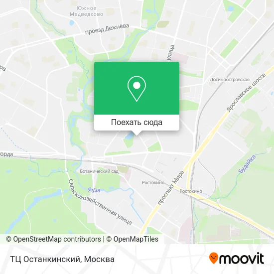 Карта ТЦ Останкинский