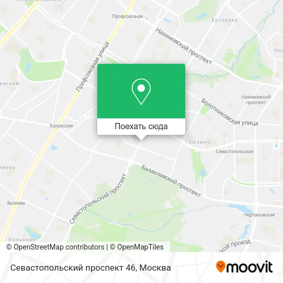 Карта Севастопольский проспект 46