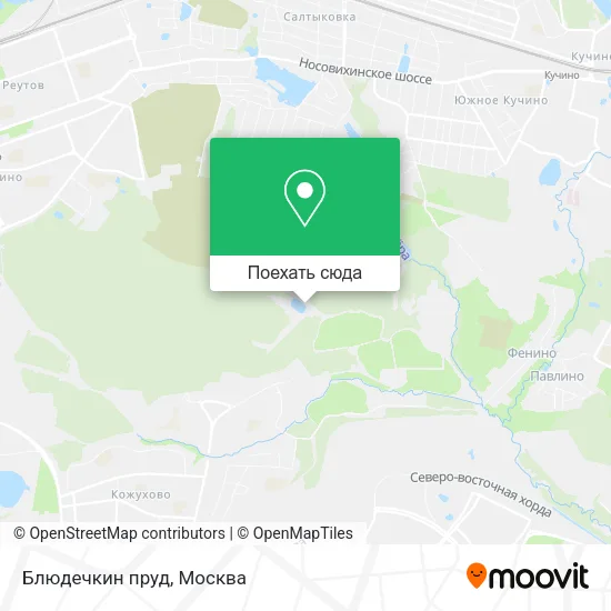 Карта Блюдечкин пруд