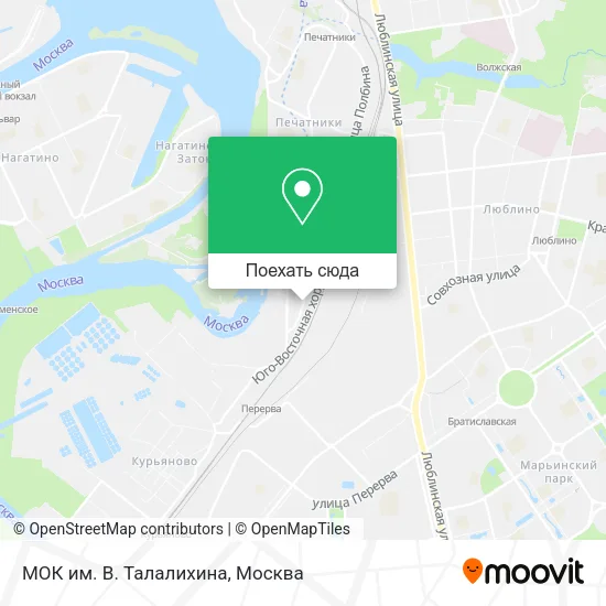 Карта МОК им. В. Талалихина
