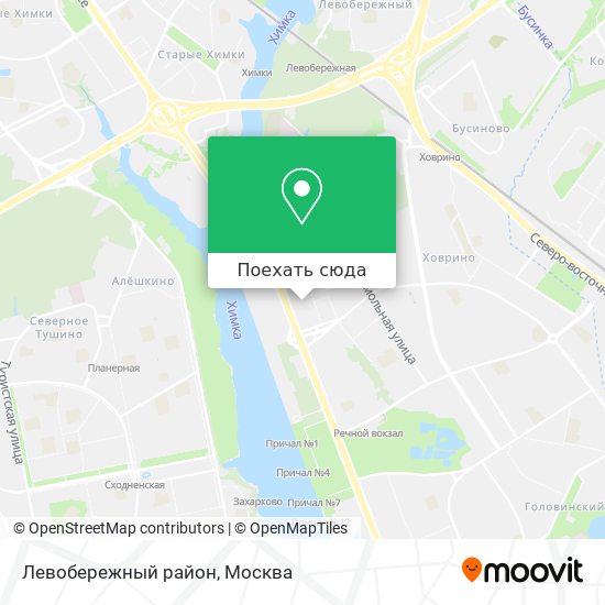 Карта Левобережный район