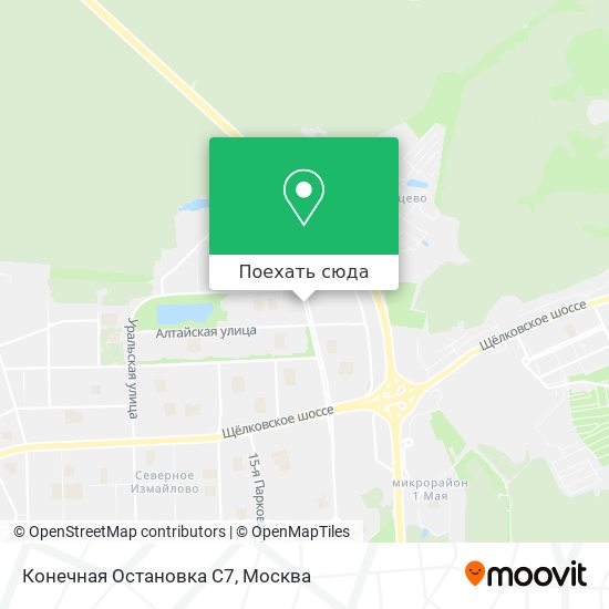 Карта Конечная Остановка С7
