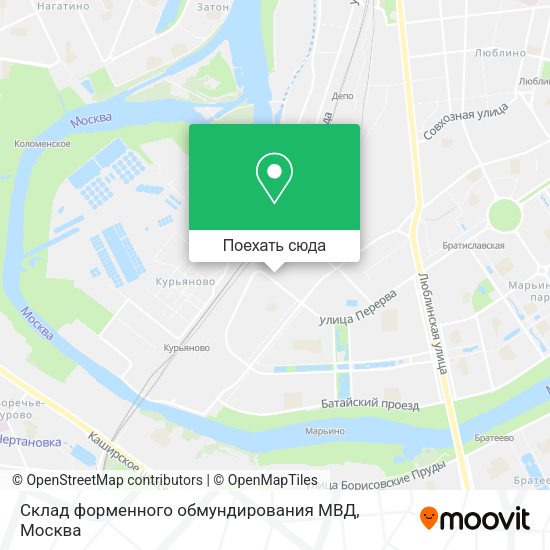 Карта Склад форменного обмундирования МВД