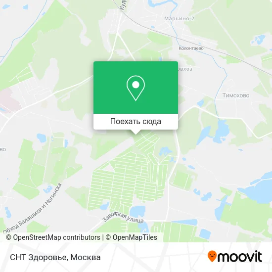 Карта СНТ Здоровье