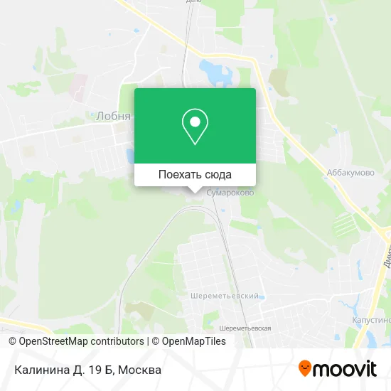 Карта Калинина Д. 19 Б