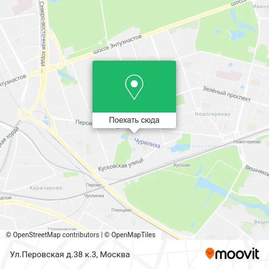Карта Ул.Перовская д.38 к.3