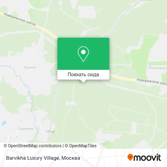 Карта Barvikha Luxury Village