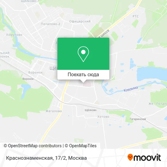 Карта Краснознаменская, 17/2