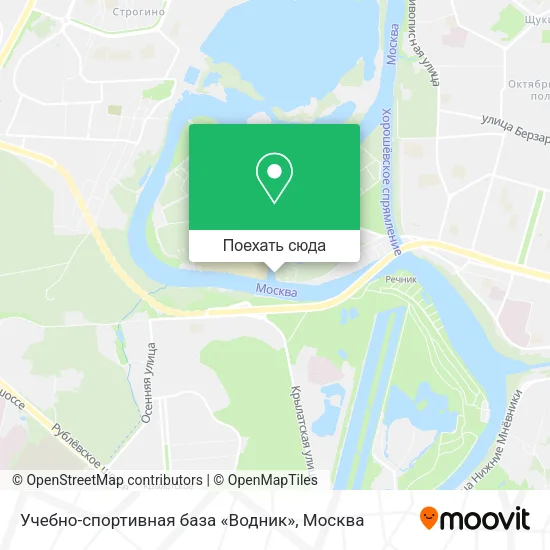 Карта Учебно-спортивная база «Водник»