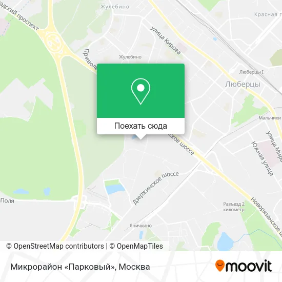 Карта Микрорайон «Парковый»
