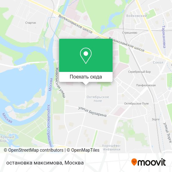 Карта остановка максимова