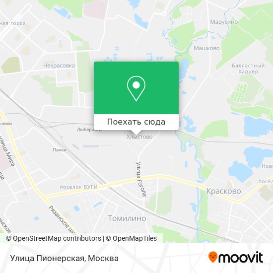 Карта Улица Пионерская