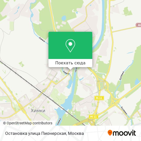 Карта Остановка улица Пионерская