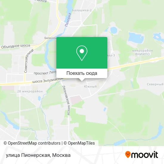 Карта улица Пионерская