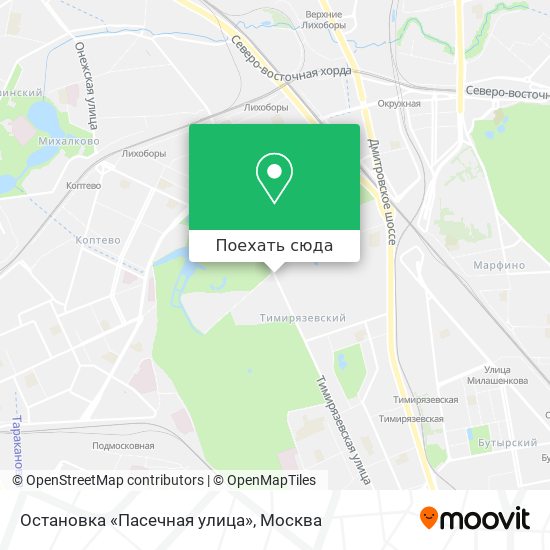 Карта Остановка «Пасечная улица»
