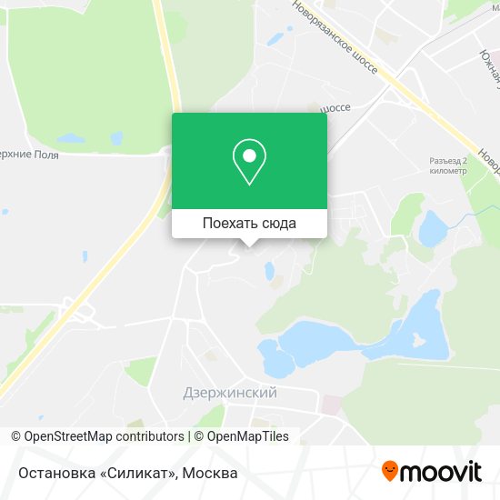 Карта Остановка «Силикат»