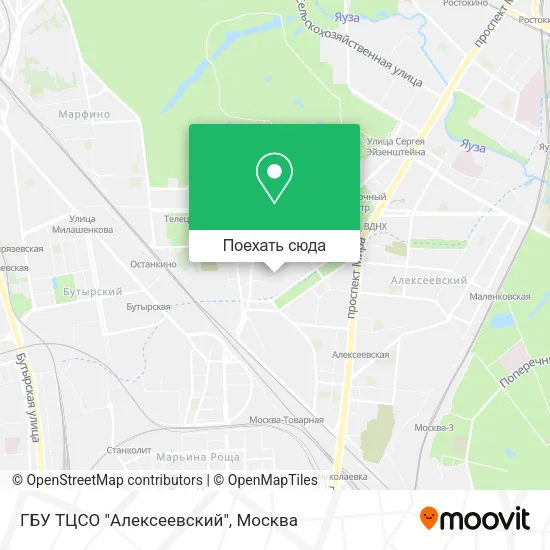 Карта ГБУ ТЦСО "Алексеевский"
