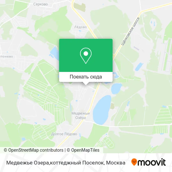 Карта Медвежье Озера,коттеджный Поселок