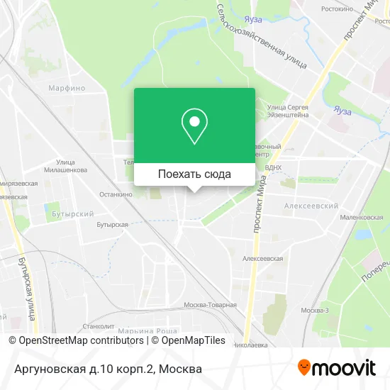 Карта Аргуновская д.10 корп.2