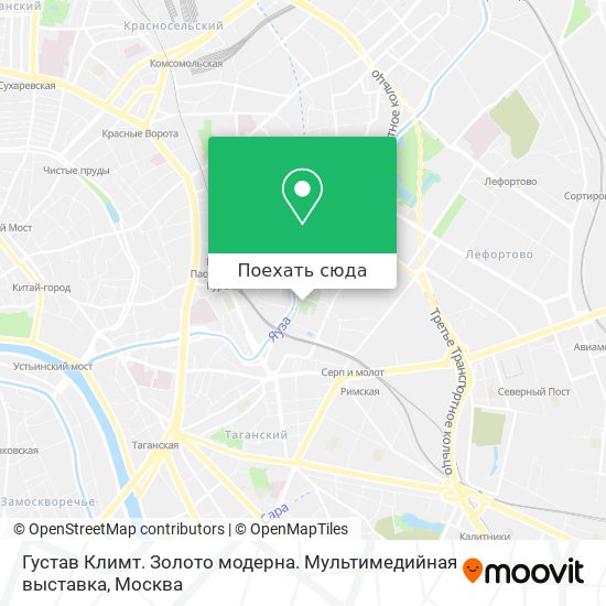 Карта Густав Климт. Золото модерна. Мультимедийная выставка