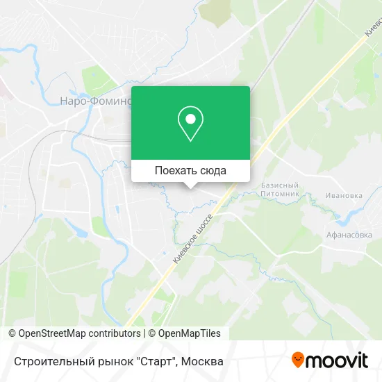 Карта Строительный рынок "Старт"