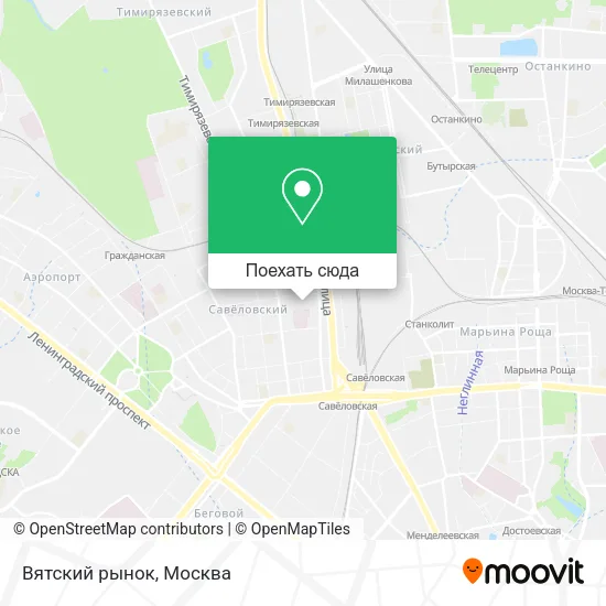 Карта Вятский рынок