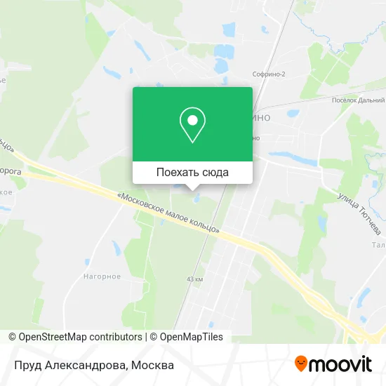 Карта Пруд Александрова