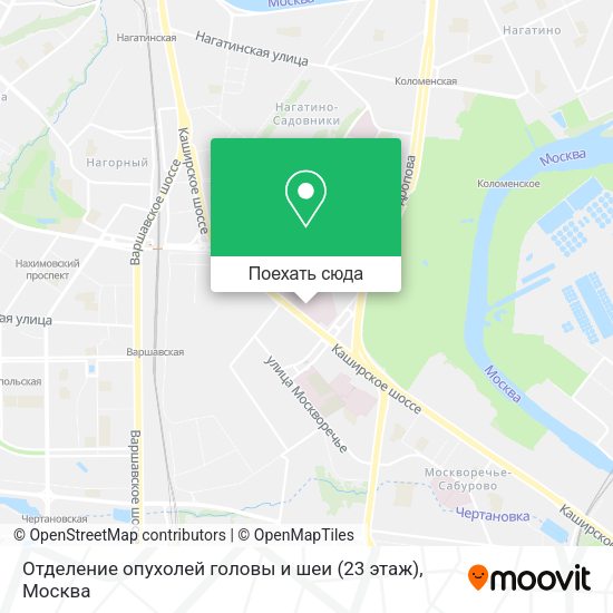 Карта Отделение опухолей головы и шеи (23 этаж)