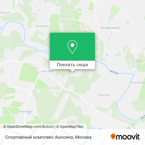 Карта Спортивный комплекс Аносино