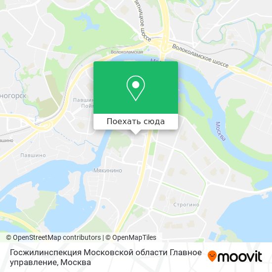 Карта Госжилинспекция Московской области Главное управление