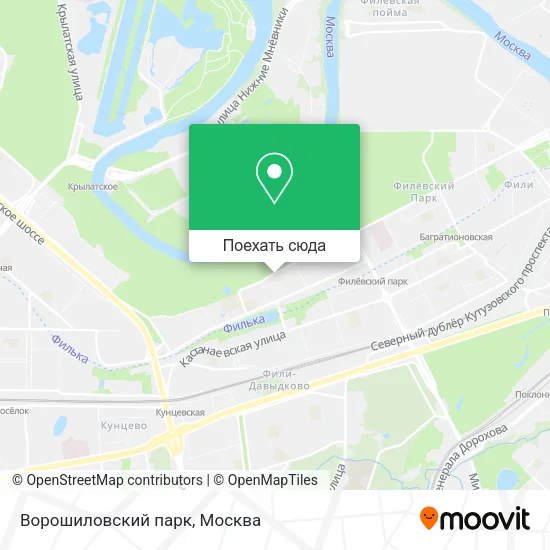 Карта Ворошиловский парк