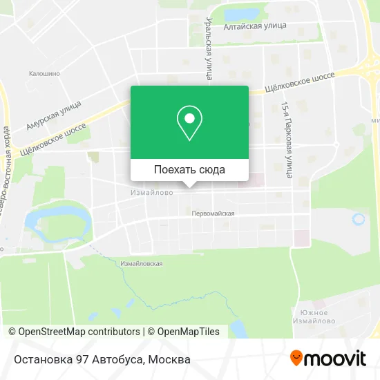 Карта Остановка 97 Автобуса