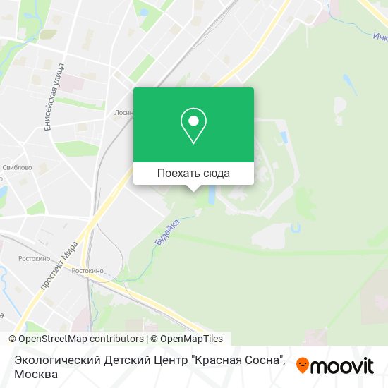 Карта Экологический Детский Центр "Красная Сосна"